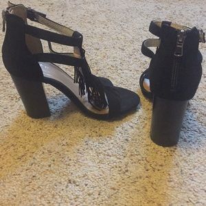 Black heels, size 7